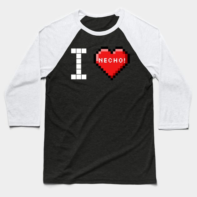 Vintage style I love Necho Baseball T-Shirt by Dogyy ART